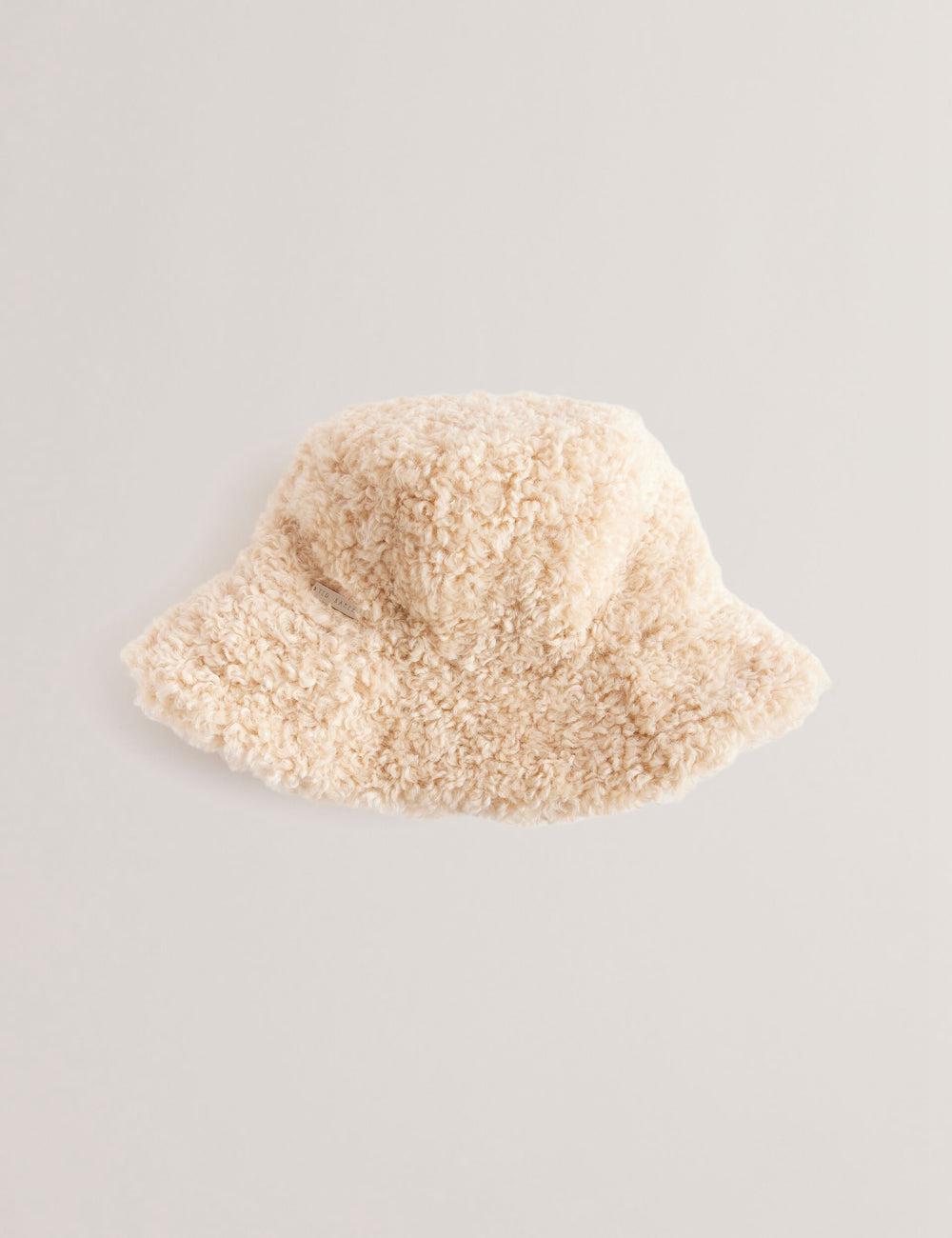 Natural Ted Baker FLUFFYI - Faux Shearling Wide Brim Women Bucket Hats | Canada  GMW-520436
