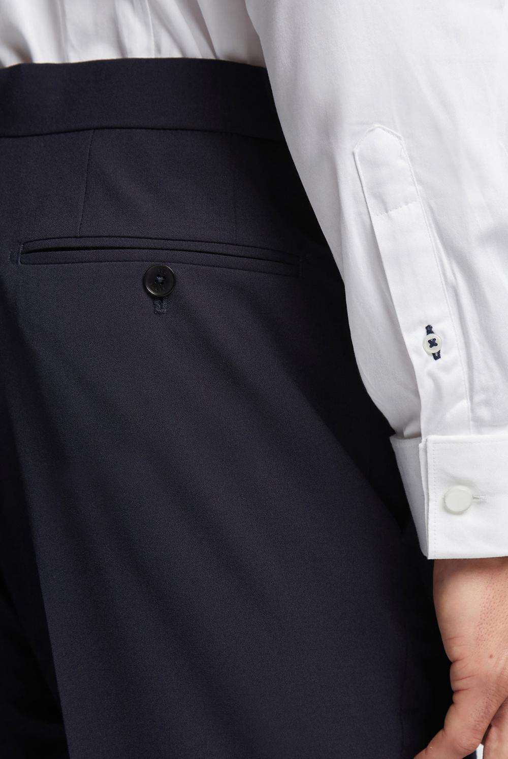 Navy Ted Baker BREENTS - Slim Fit Navy Tuxedo Men Trousers | Canada  ASB-041253