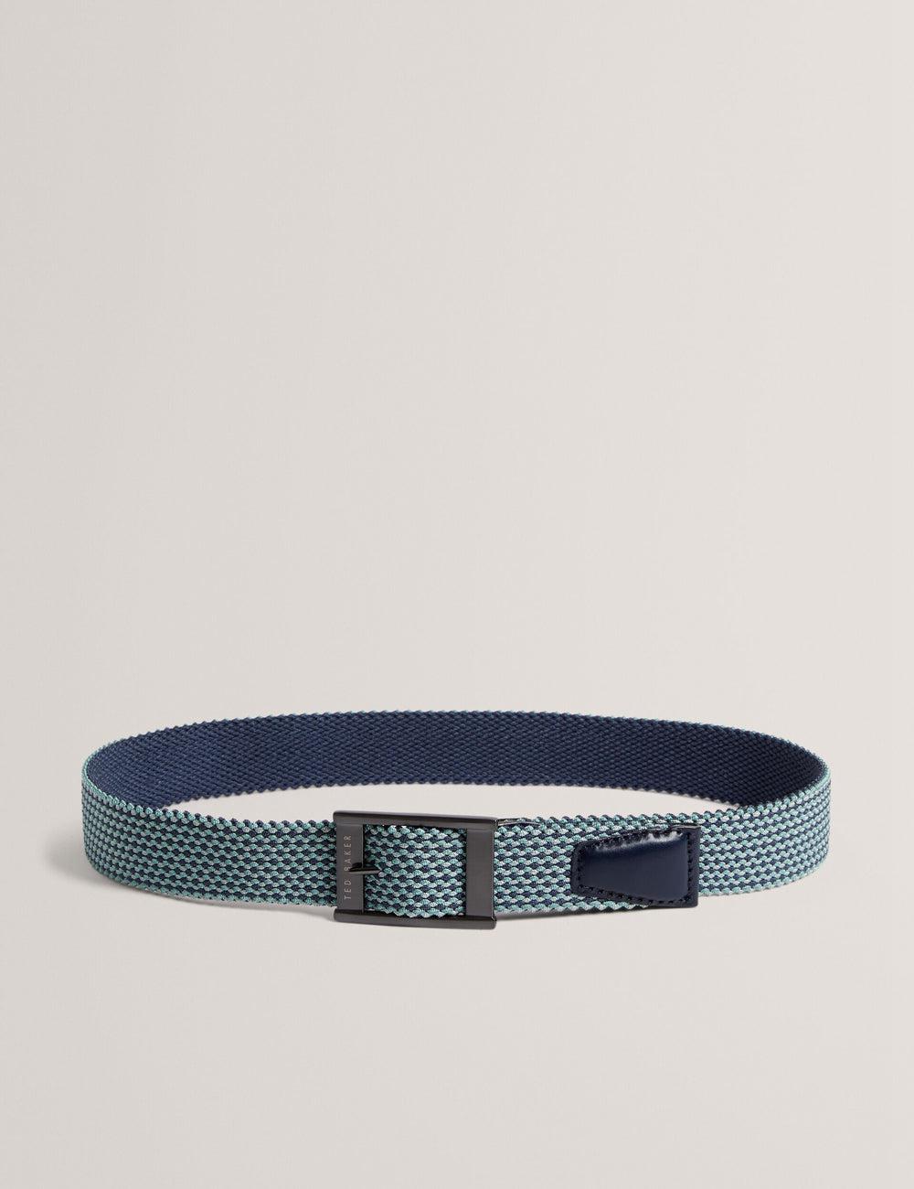 Navy Ted Baker COLUMMM - Reversible Woven Elasticated Men Belts | Canada  WUA-280965