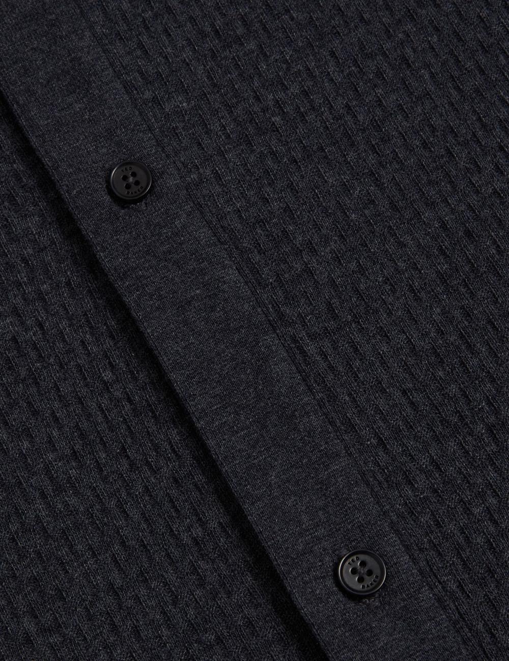 Navy Ted Baker CONNYR - Short Sleeve Button Through Men Polos Shirts | Canada  MFR-631498