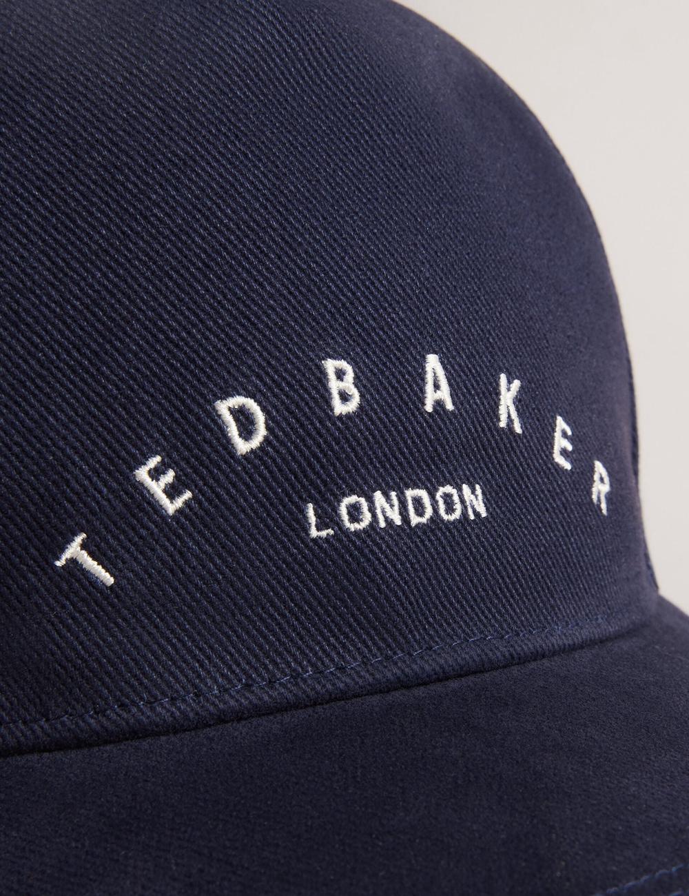 Navy Ted Baker FRREDDI - Embroidered Logo Canvas Men Baseball Caps | Canada  WJO-426917
