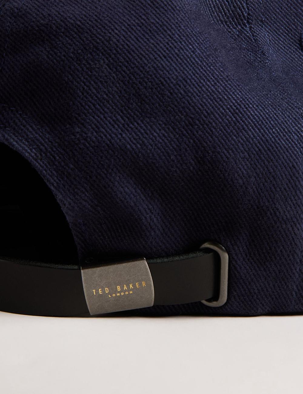 Navy Ted Baker FRREDDI - Embroidered Logo Canvas Men Baseball Caps | Canada  WJO-426917