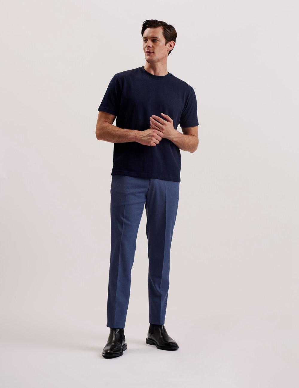 Navy Ted Baker KORNKA - Short Sleeve Relaxed Fit Cotton Men T-Shirts | Canada  NCU-015732