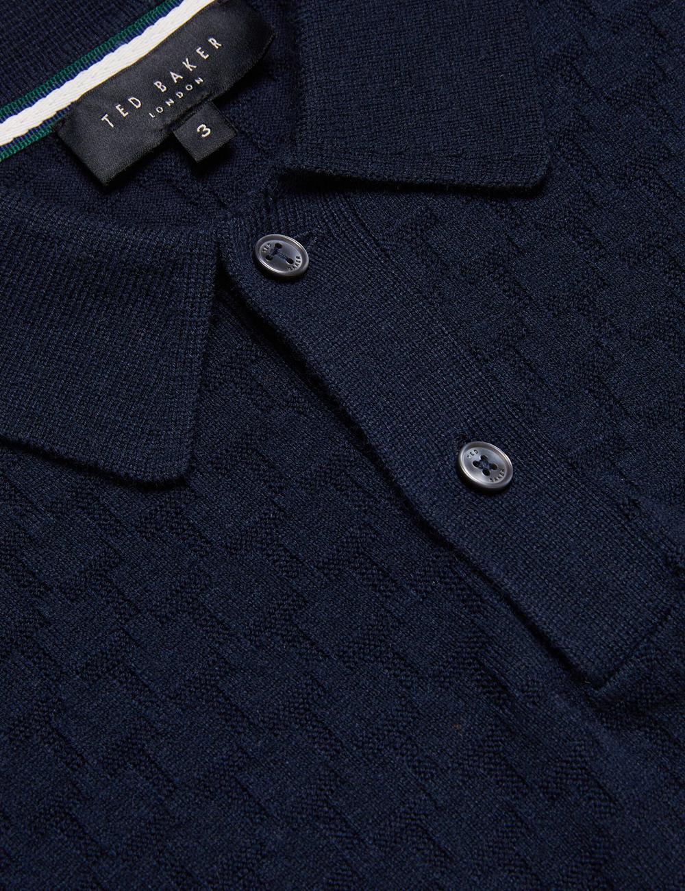 Navy Ted Baker MORAR - T Knit Long Sleeve Top Men Jumpers | Canada  VWC-167938