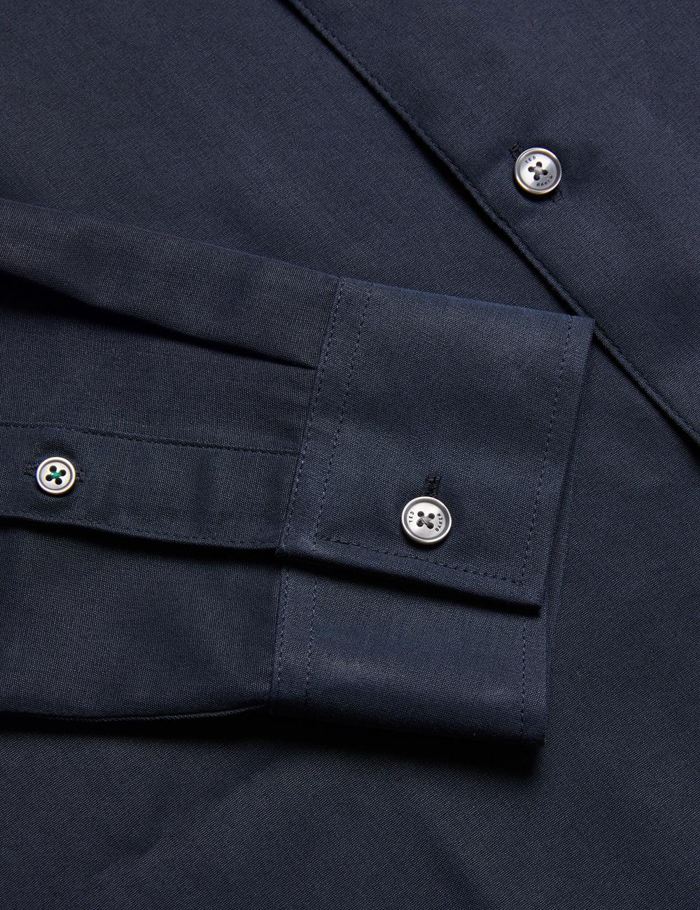 Navy Ted Baker NESSMEN - Embroidered Detail Relaxed Fit Men Casual Shirts | Canada  XGP-180345
