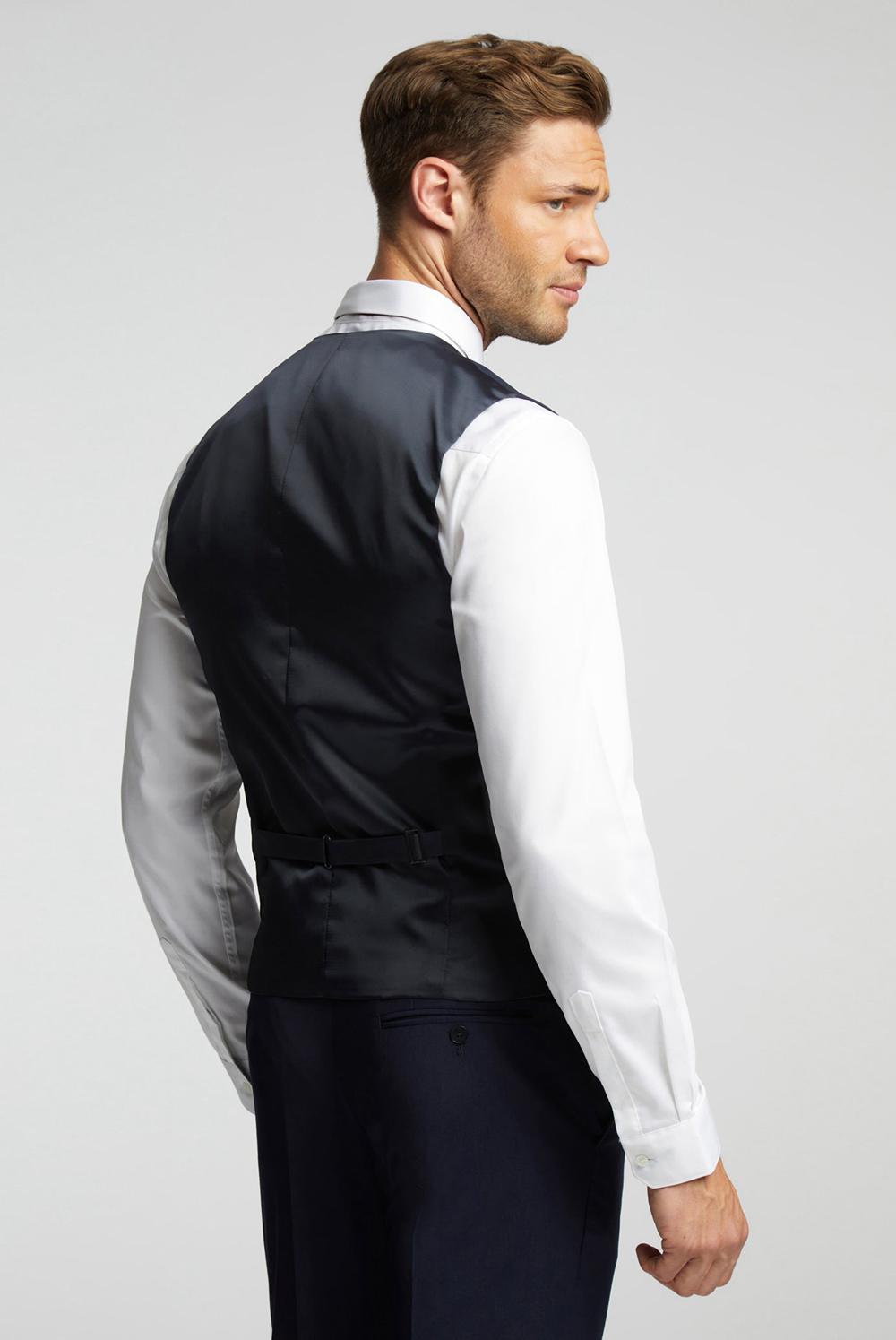 Navy Ted Baker PANAMA - Wool Blend Slim Fit Men Suit Waistcoat | Canada  IHD-753948