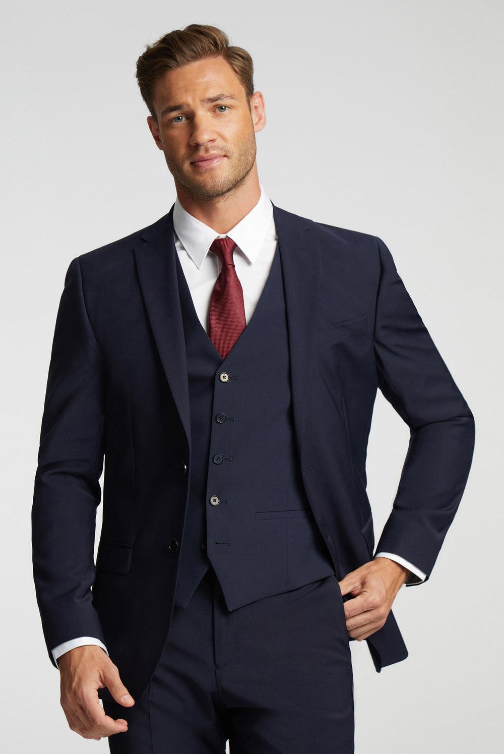 Navy Ted Baker PANAMA - Wool Blend Slim Fit Suit Men Jackets | Canada  XJL-534897