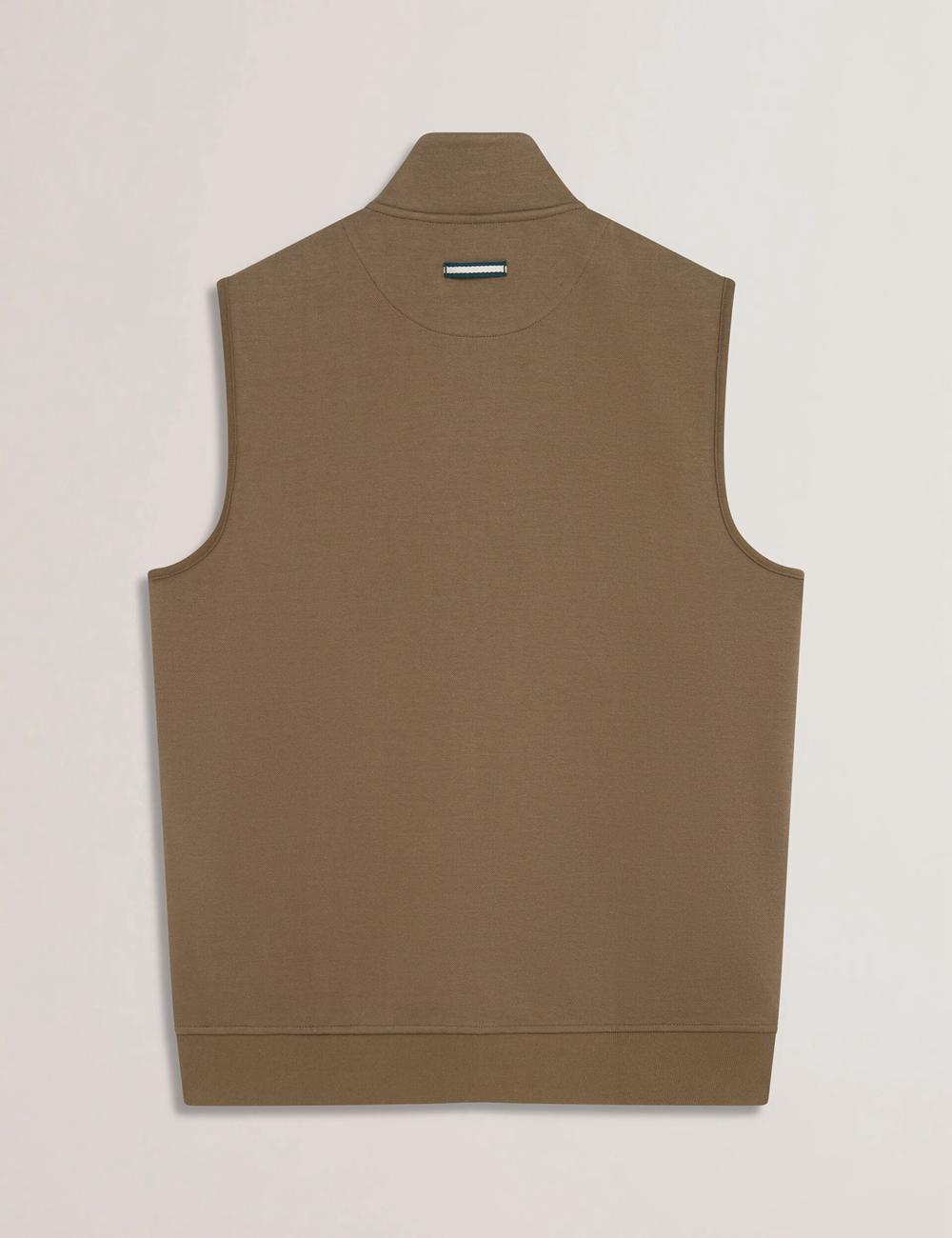 Olive Ted Baker ATHO - Quilted Funnel Neck Zip-Up Men Gillets | Canada  QJX-914083