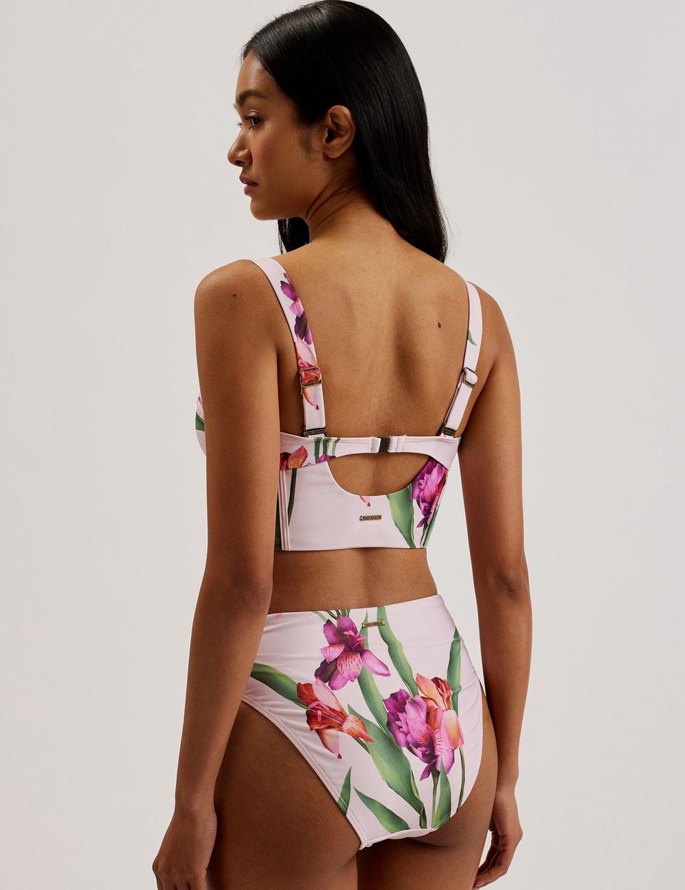 Pink Ted Baker AVELEA - Floral Print High Waisted Women Bikini Bottoms | Canada  KME-012795