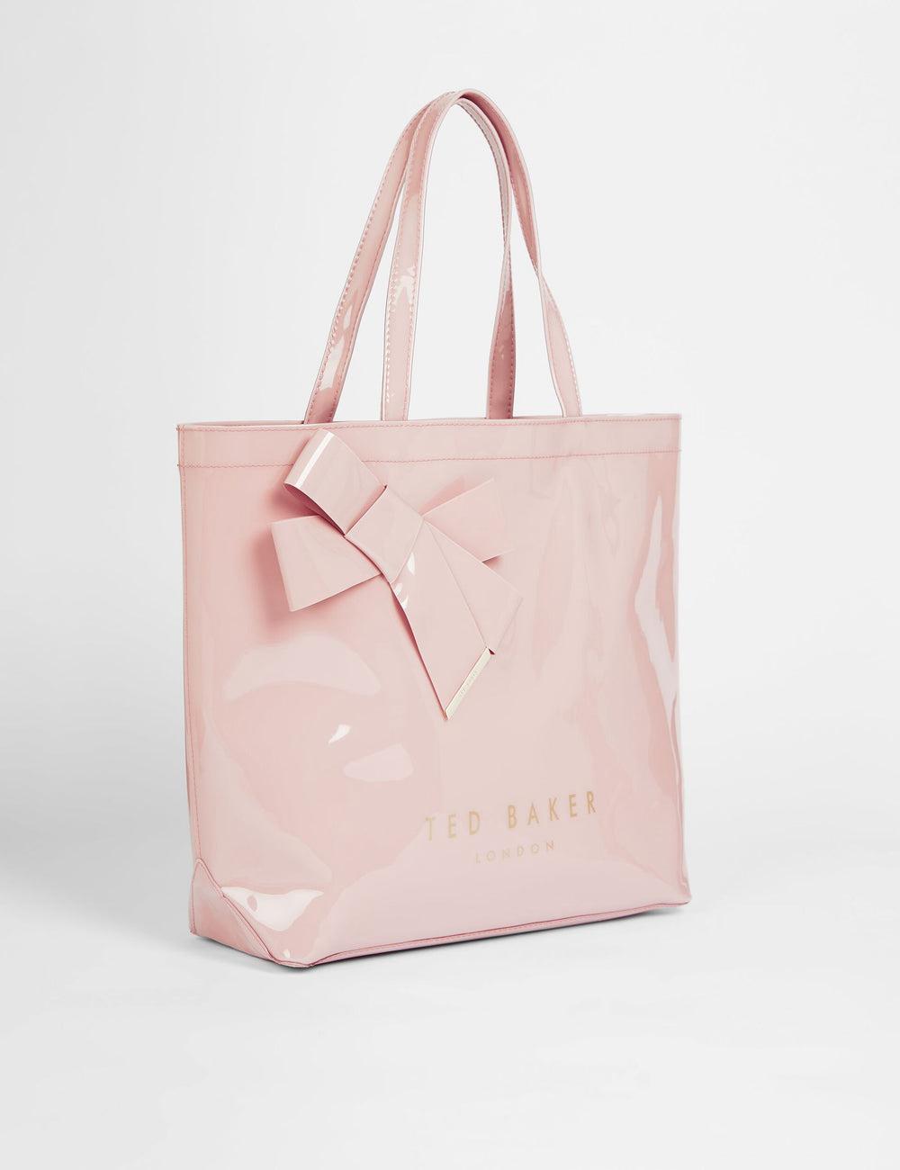 Pink Ted Baker NICON - Knot Bow Vinyl Icon Women Tote Bags | Canada  TGE-271984