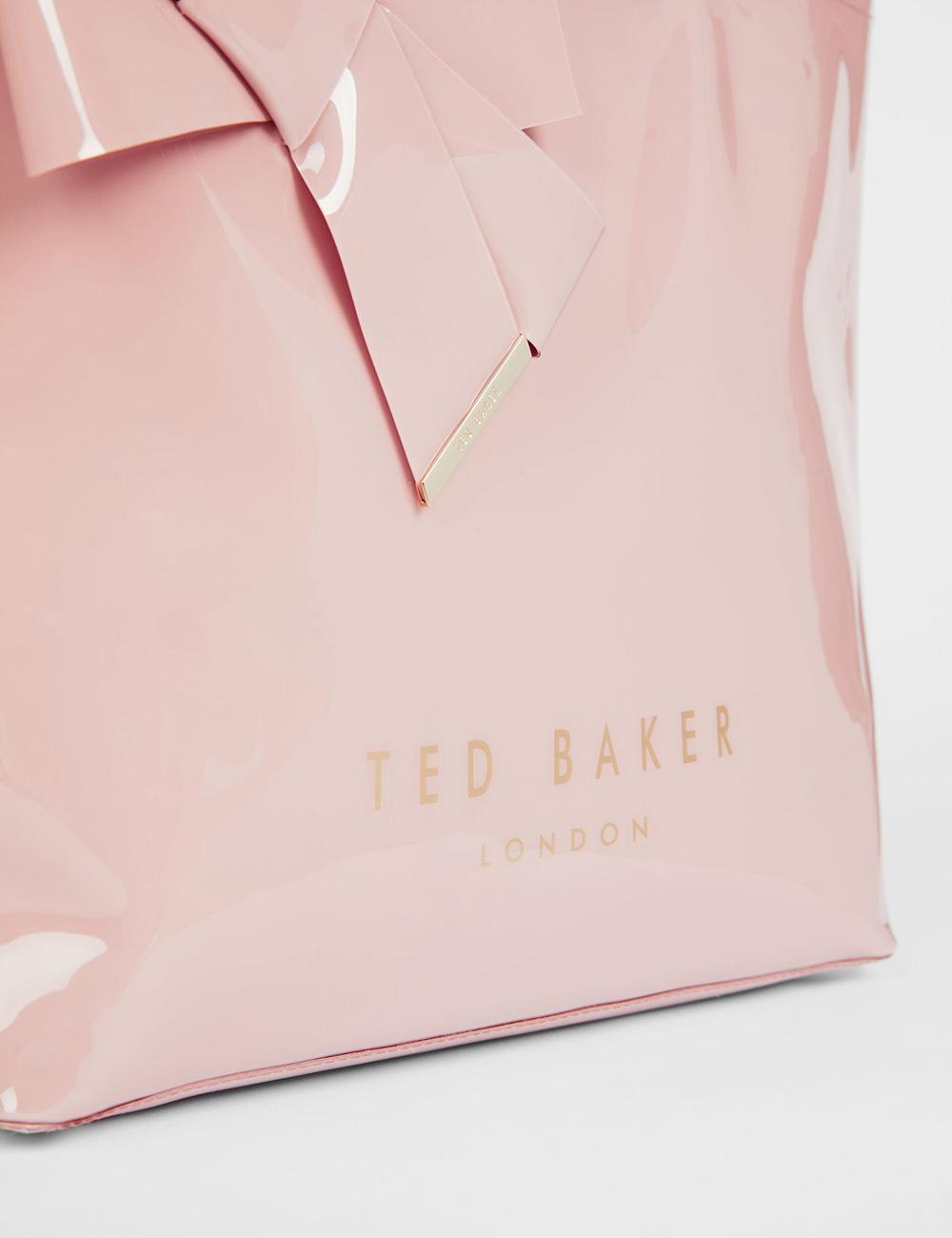 Pink Ted Baker NICON - Knot Bow Vinyl Icon Women Tote Bags | Canada  TGE-271984