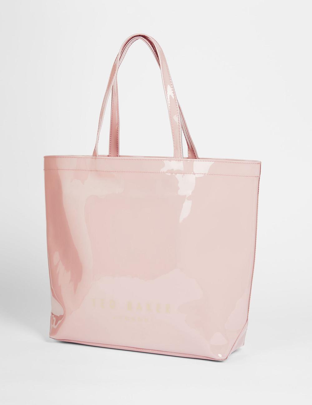 Pink Ted Baker NICON - Knot Bow Vinyl Icon Women Tote Bags | Canada  TGE-271984