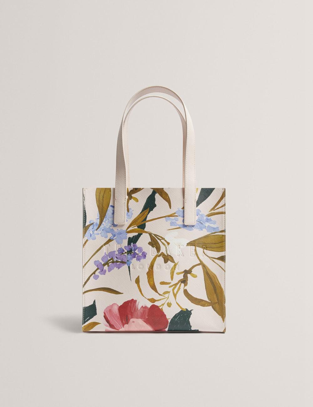 Pink Ted Baker PHYLISA - Floral Print PU Leather Small Women Tote Bags | Canada  PYE-681029