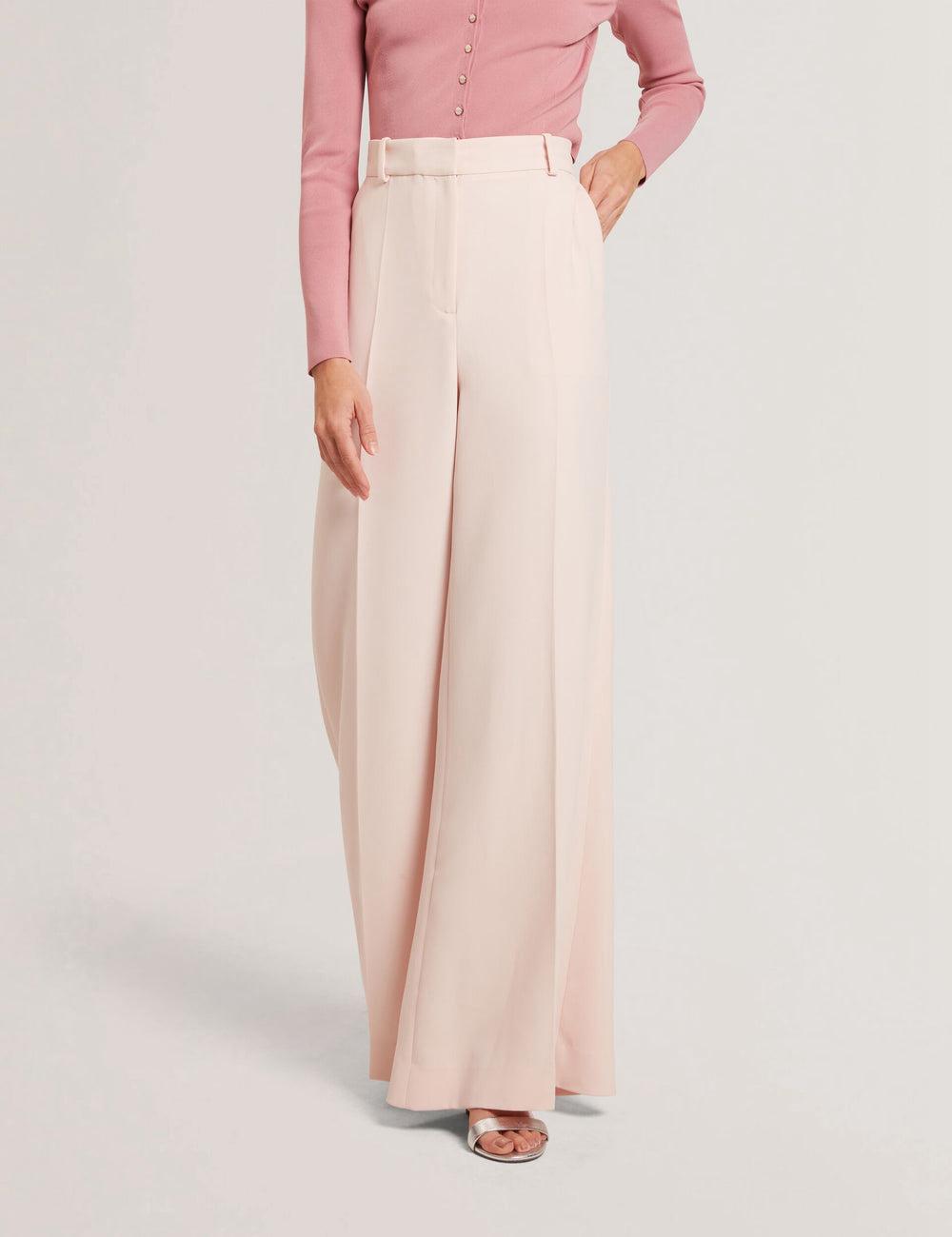 Pink Ted Baker TRAGAT - Ultra Wide Leg Woven Tailored Women Trousers | Canada  AJC-691830