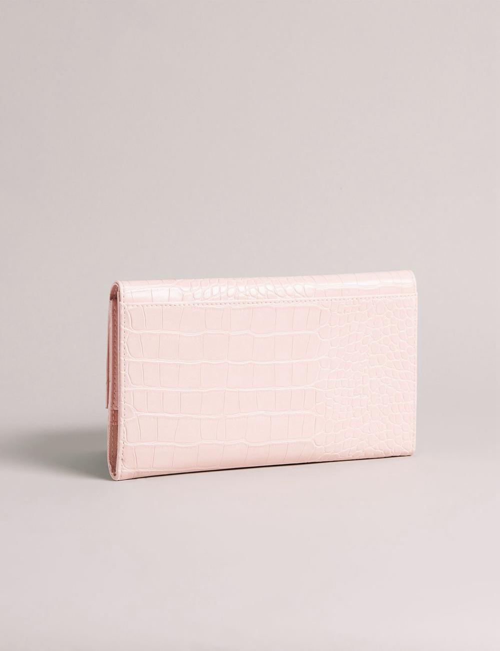 Pink Ted Baker TRAVELZ - Croc Faux Leather Travel Organiser Women Wallets | Canada  TKS-631245