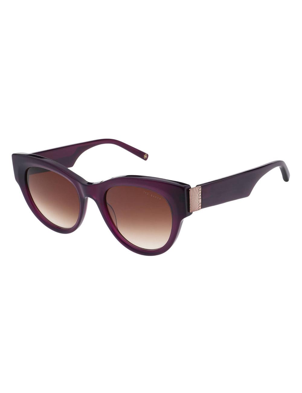 Plum Ted Baker FARAH - Hardware Detail Cat Eye Women Sunglasses | Canada  FOC-973456