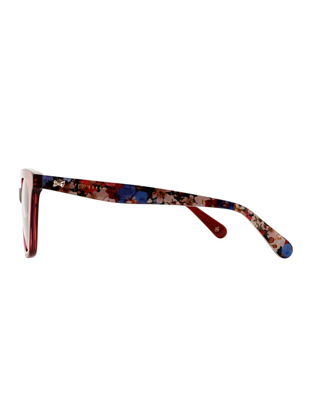 Raspberry Ted Baker TYDE - Square Cat Eye Print Detail Women Sunglasses | Canada  VIU-354091