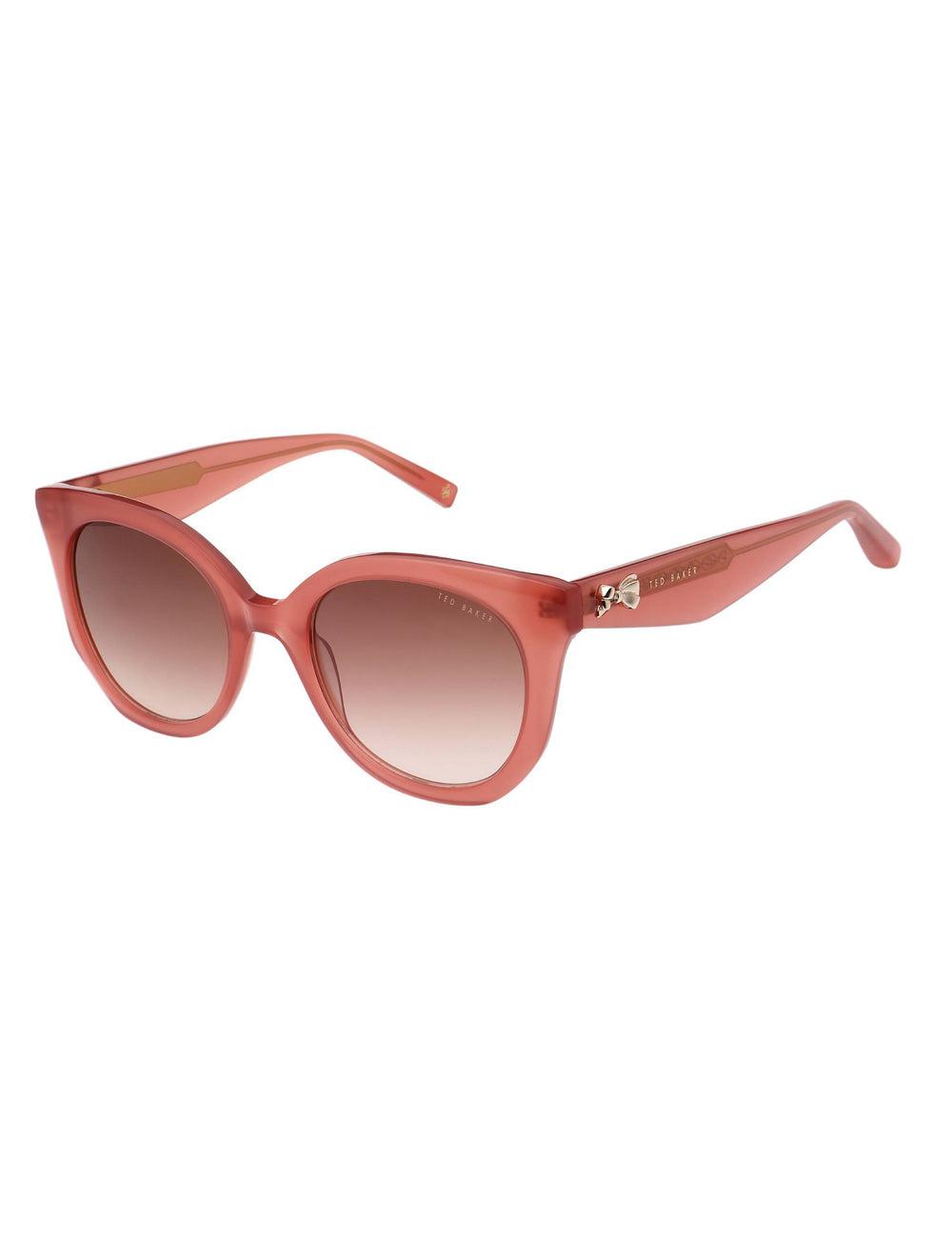 Rose Pink Ted Baker ELEN - Oversized Cat Eye Bow Detail Women Sunglasses | Canada  TCR-397628