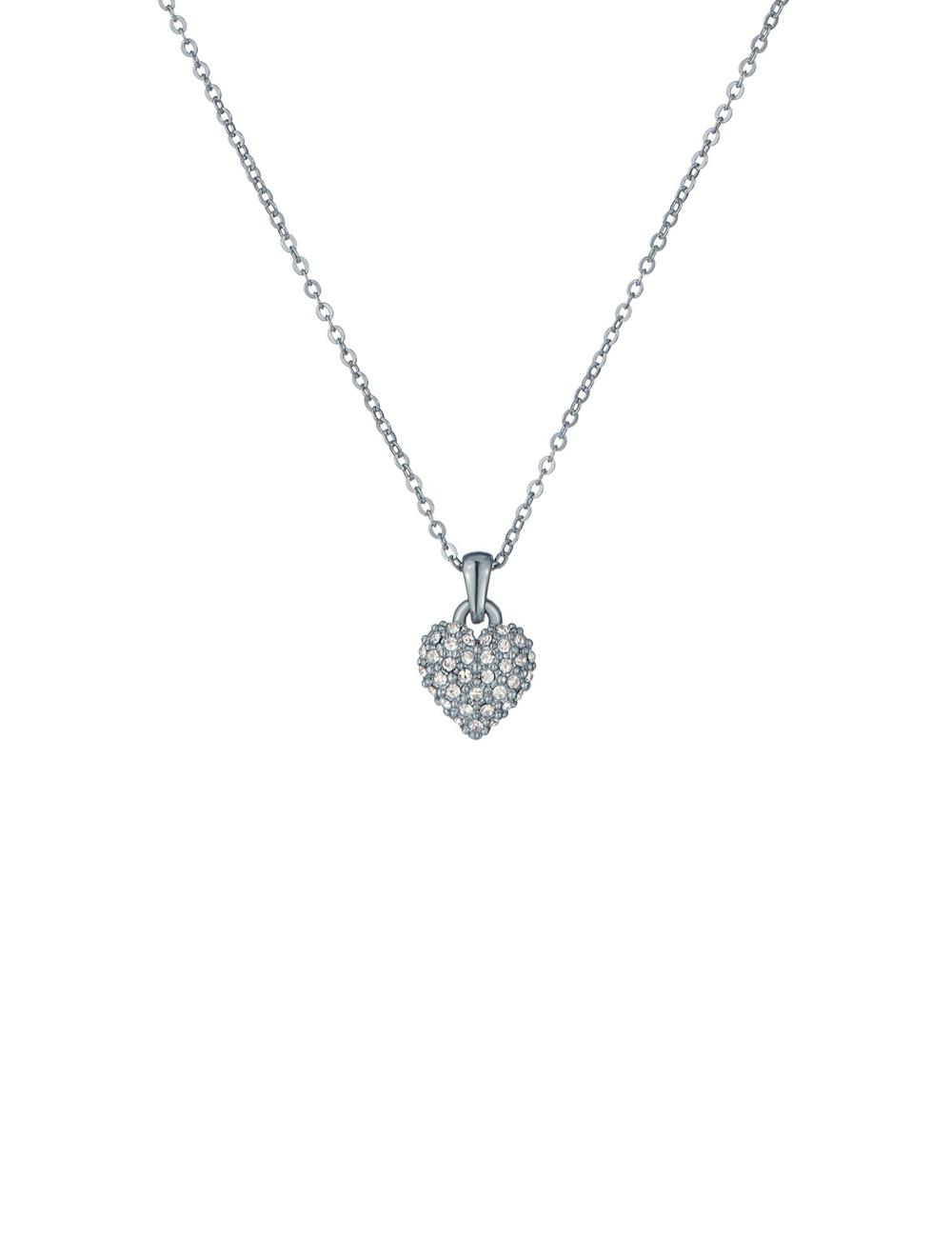 Silver Ted Baker ADORINA - Mini Crystal Heart Pendant Women Necklaces | Canada  PUM-284359