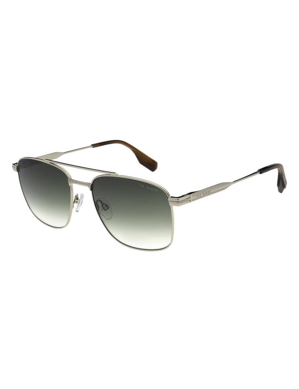 Silver Ted Baker CHASE - Metal Frame Navigator Men Sunglasses | Canada  NUJ-416539
