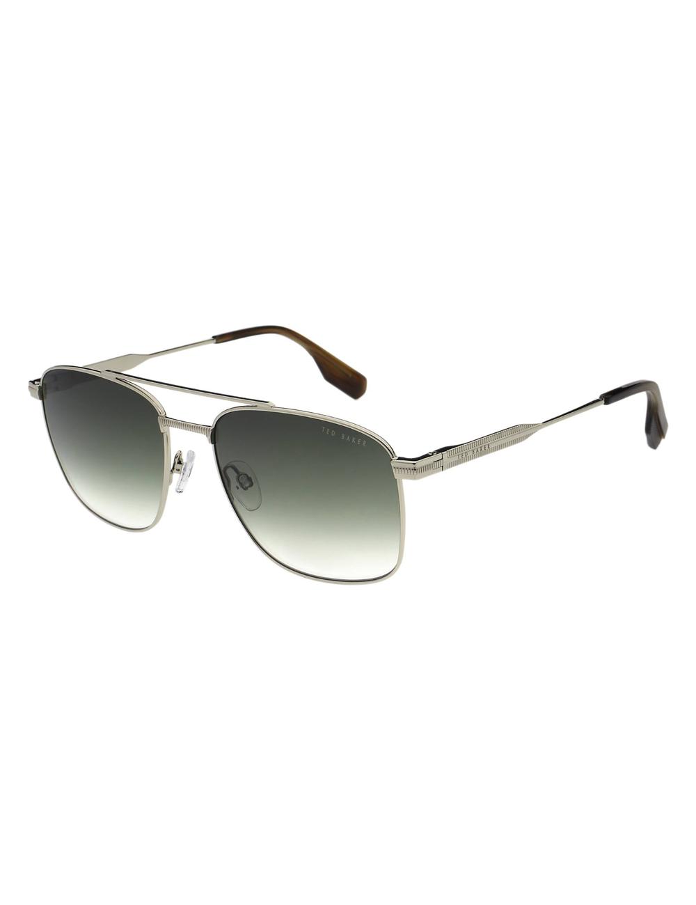 Silver Ted Baker CHASE - Metal Frame Navigator Men Sunglasses | Canada  NUJ-416539