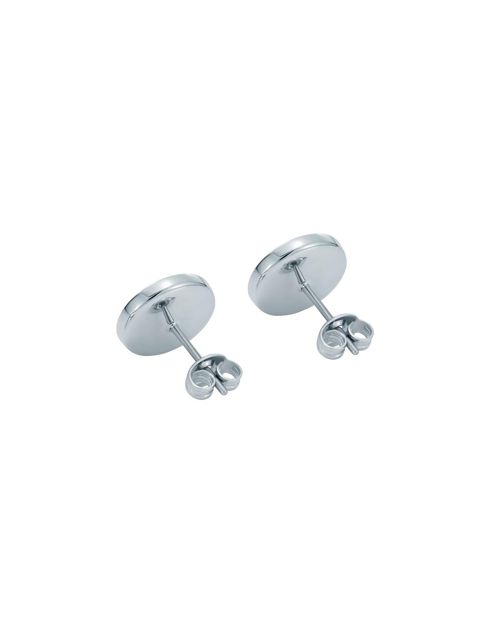Silver Ted Baker CHERELLE - Branded Crystal Button Stud Women Earrings | Canada  BFT-041698