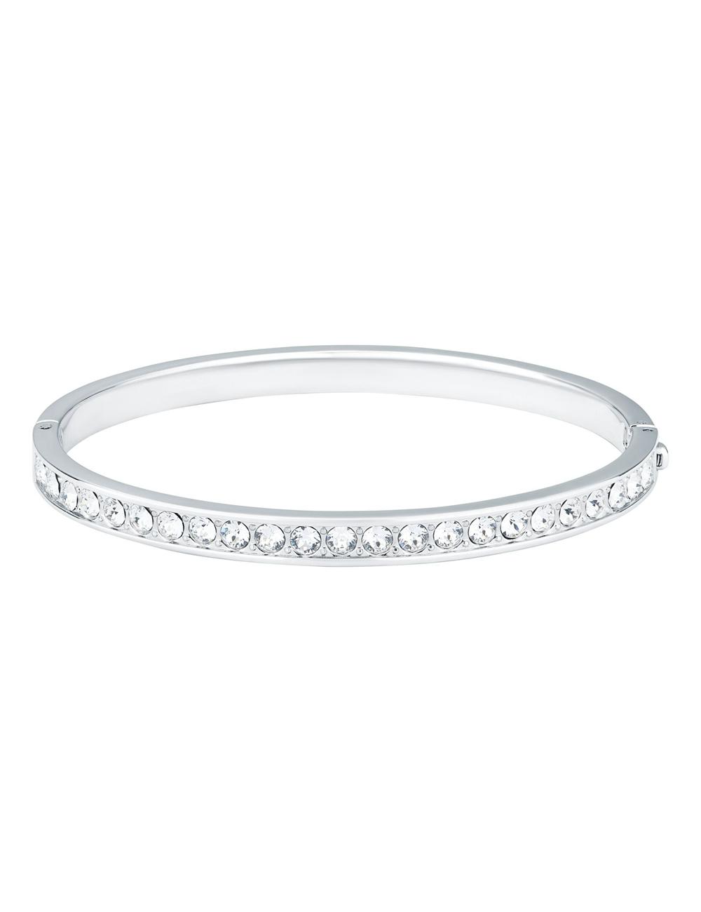 Silver Ted Baker CLEMARA - Crystal Hinge Bangle Women Bracelets | Canada  WZN-509148