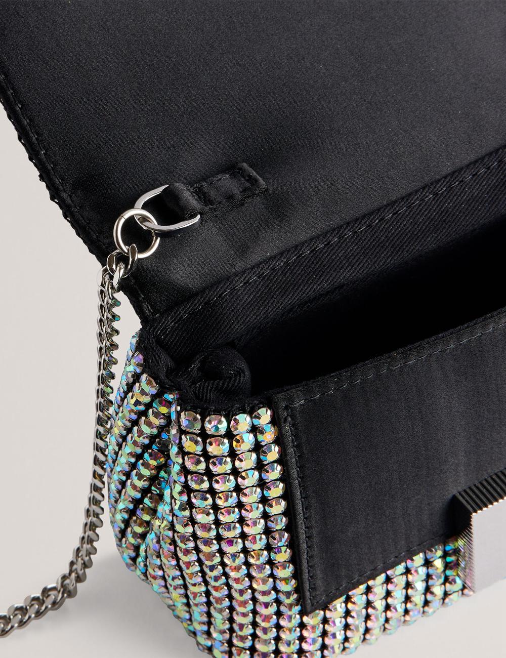 Silver Ted Baker GLITERS - Crystal Embellished Mini Women Crossbody Bags | Canada  WXG-475610