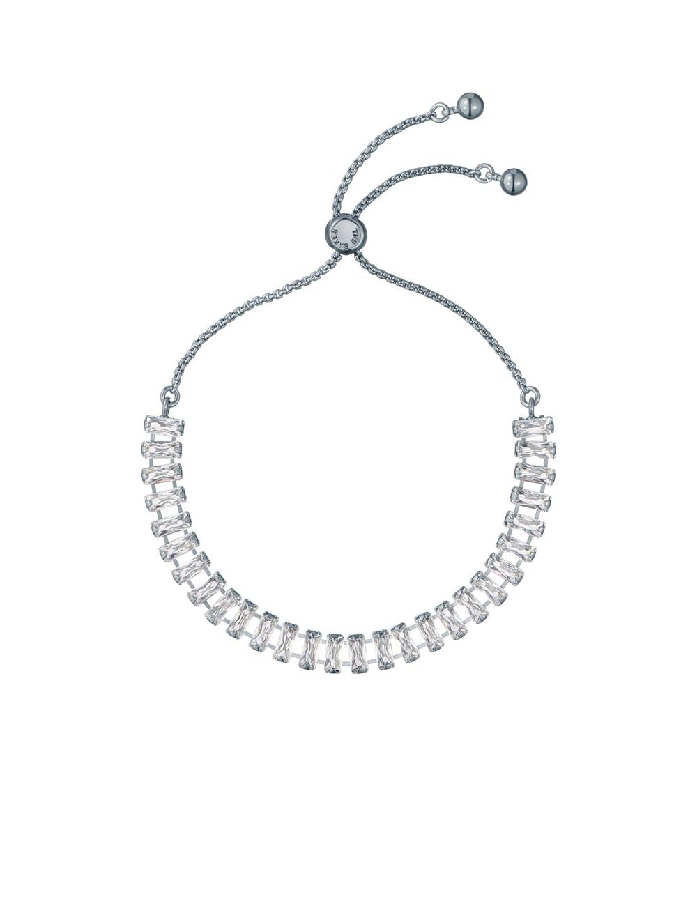 Silver Ted Baker ISABELA - Baguette Crystal Adjustable Women Bracelets | Canada  PKY-682105