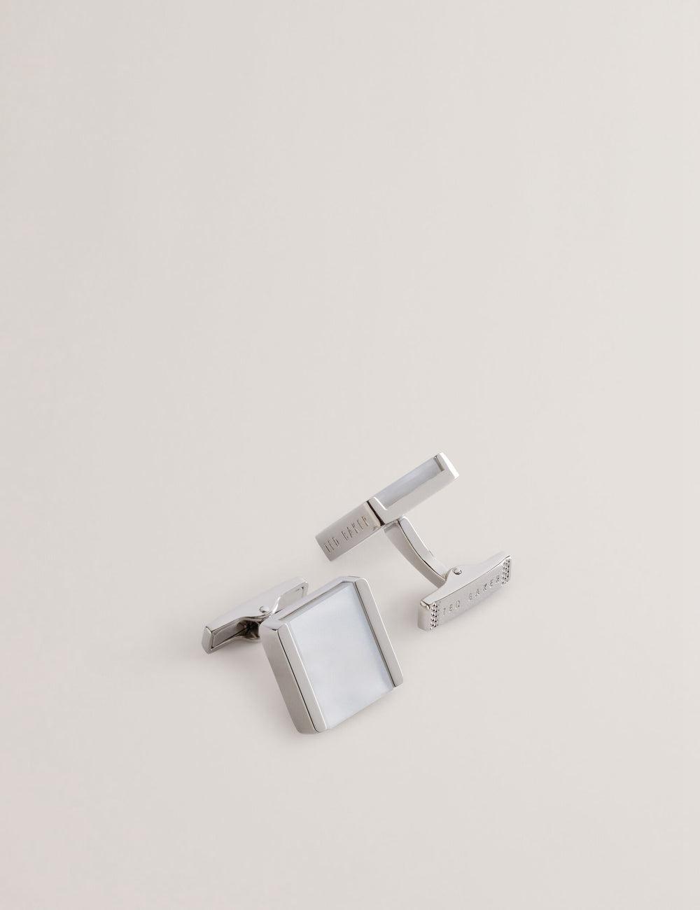 Silver Ted Baker PAYDEN - Pearlescent Stone Square Men Cufflinks | Canada  VFK-804135