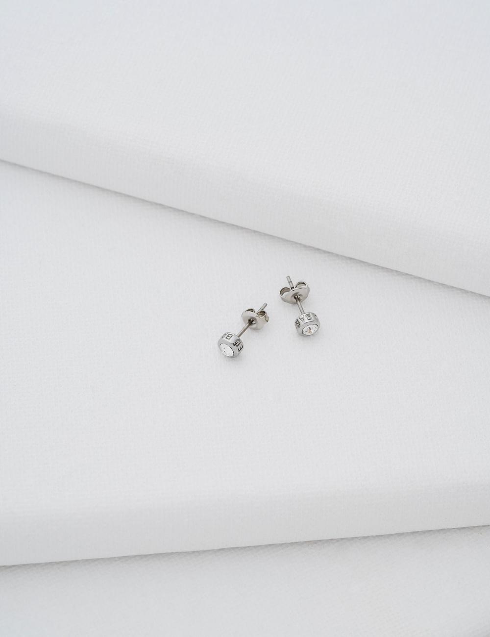Silver Ted Baker SINEE - Mini Crystal Stud Women Earrings | Canada  SGH-963417