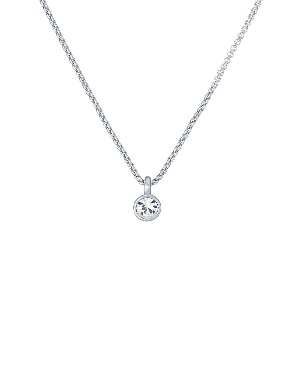 Silver Ted Baker SININAA - Mini Crystal Pendant Women Necklaces | Canada  SGW-719234