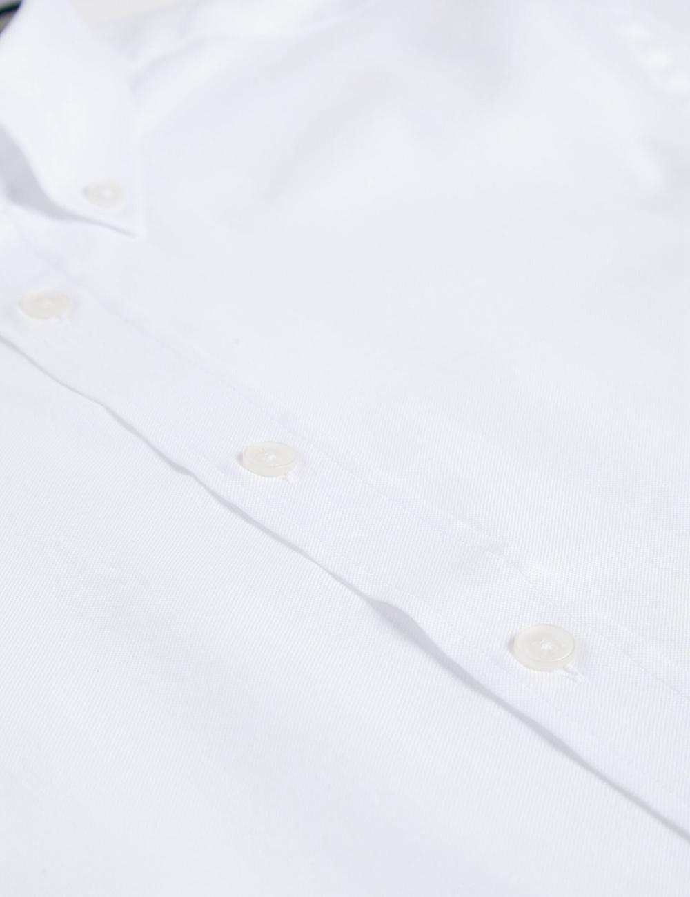 White Ted Baker ALDGTE - Short Sleeve Cotton Oxford Men Casual Shirts | Canada  EUQ-690145