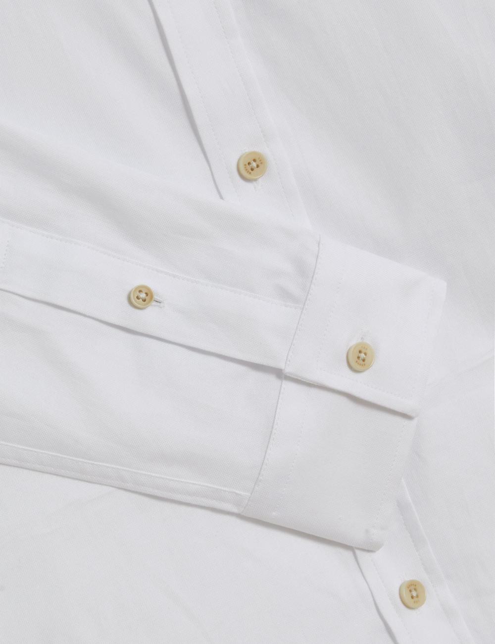 White Ted Baker ALLARDO - Regular Fit Cotton Oxford Men Casual Shirts | Canada  HXK-207813