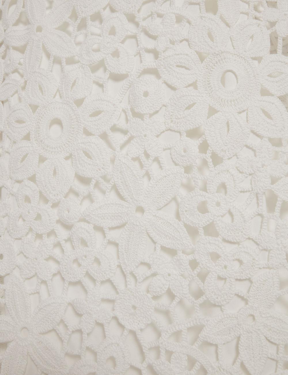 White Ted Baker MIIKKA - Crochet Sleeveless Shift Women Mini Dresses | Canada  FHK-439678