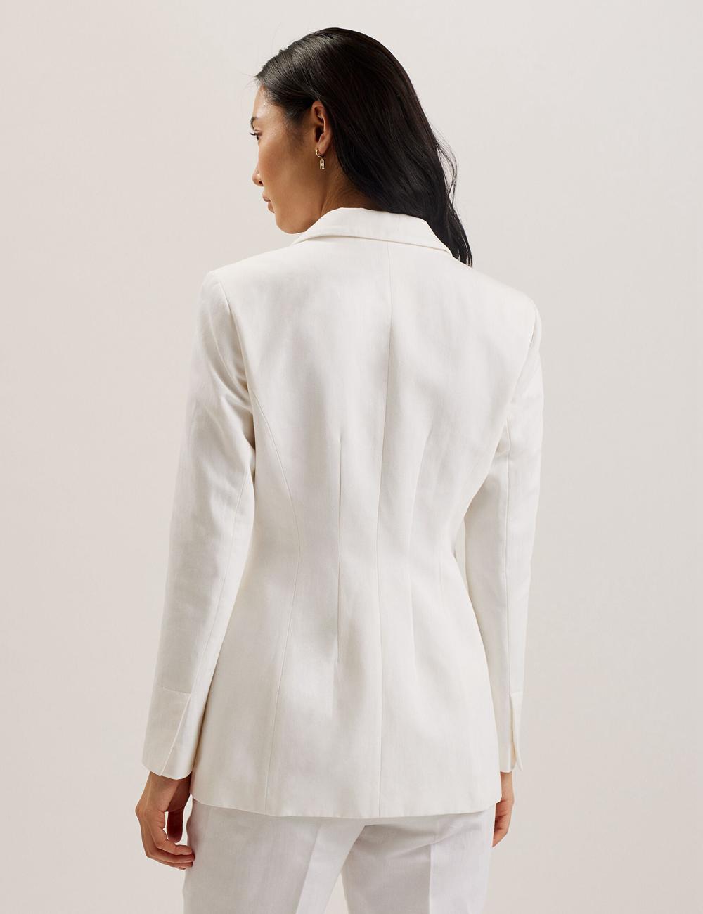 White Ted Baker MUSUB - Tailored with Faux Pockets Women Blazers | Canada  ZGX-792503