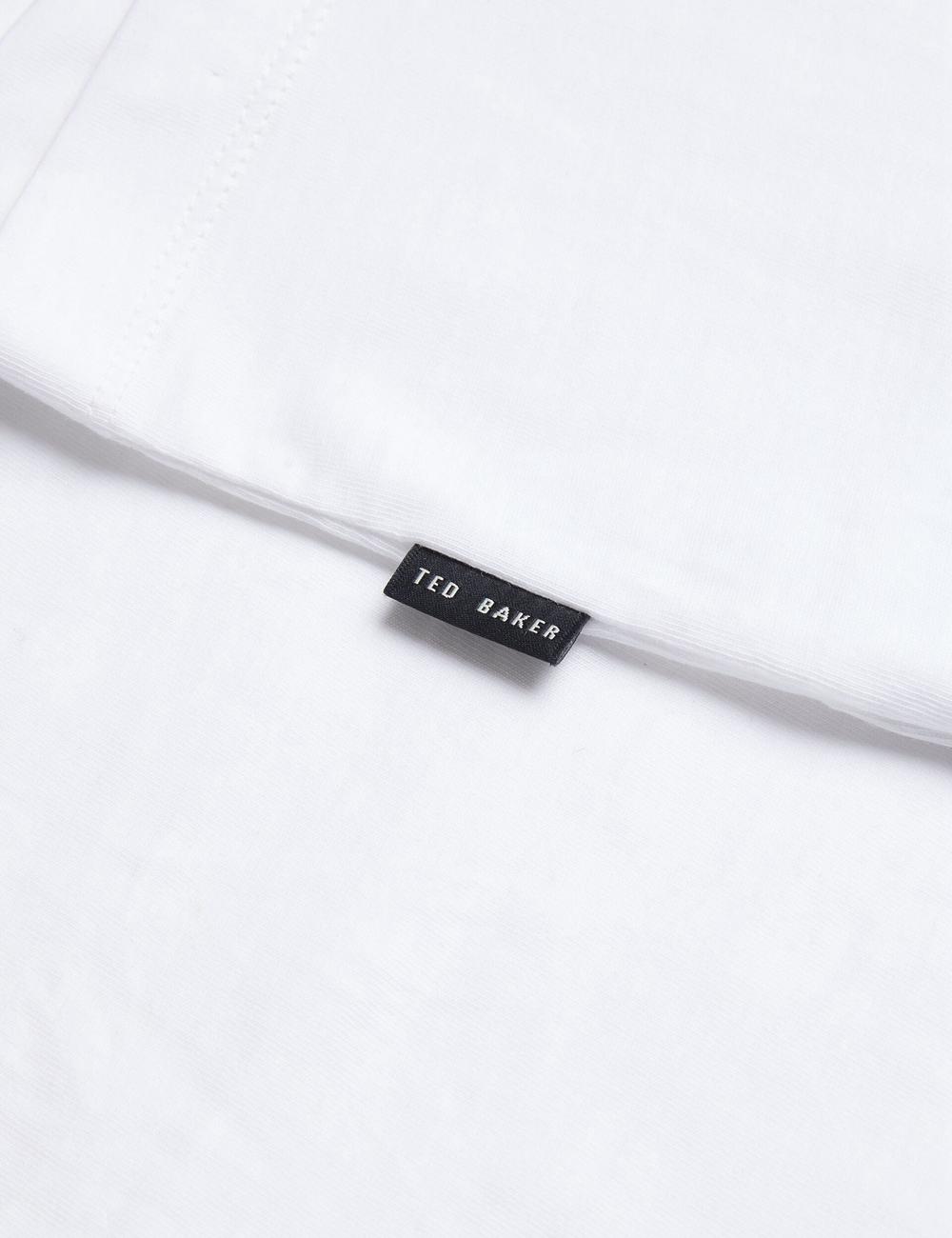 White Ted Baker TYWINN - Classic Crew Neck Cotton Men T-Shirts | Canada  CPY-124753